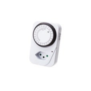 Max Hauri AG Max Hauri Zeitschaltuhr (DIN-Schiene) – mechanisch, 24 h, 230 V, Zwischenstecker – Weiss – 128775