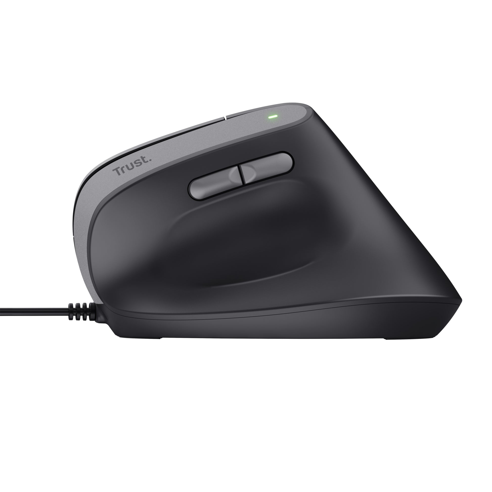 Trust Bayo II Ergonomisch – Vertikale Maus – Kabelgebunden (USB-A), Rechts, Schwarz