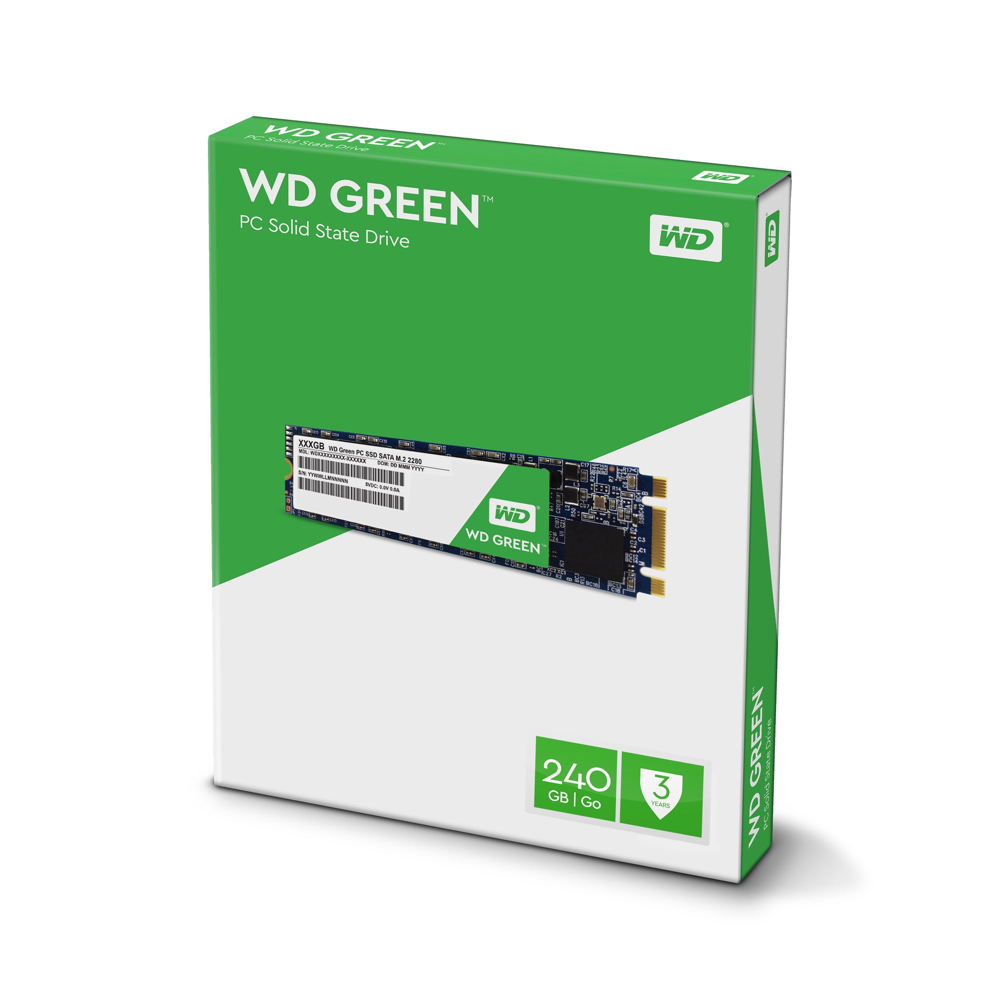 Western Digital Green – 240 GB, M.2 (SATA III, 540 MB/s)