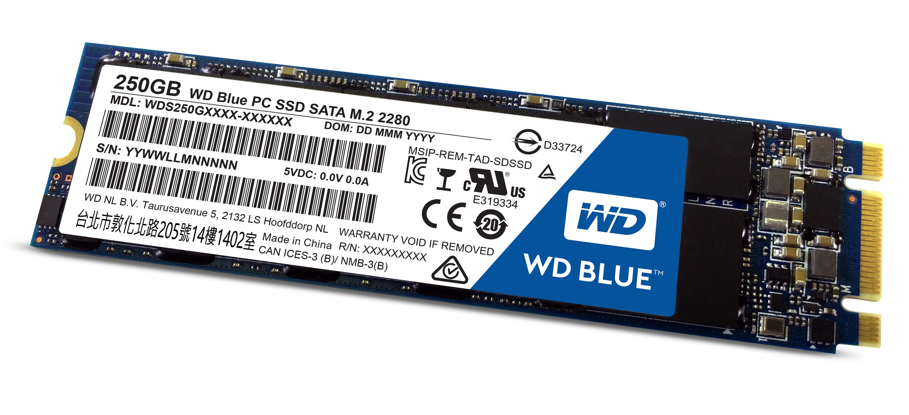 Western Digital WD Blue 250 GB M.2 SATA SSD