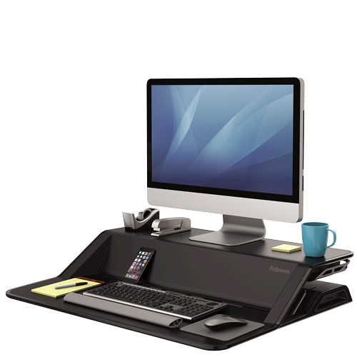 Fellowes Lotus – Tischhalterung, 15,8 kg, stufenlos höhenverstellbar, schwarz