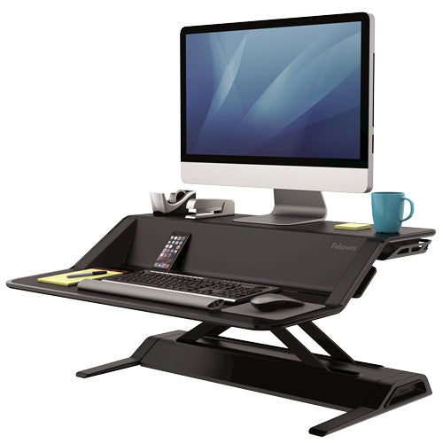 Fellowes Lotus – Tischhalterung, 15,8 kg, stufenlos höhenverstellbar, schwarz
