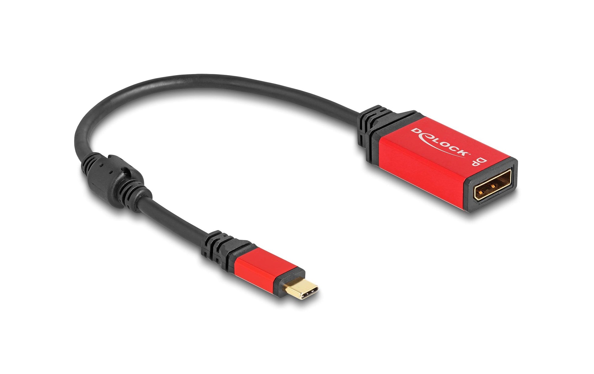 DeLOCK USB-C zu DisplayPort Adapter – 8K (7680 × 4320) @ 30 Hz, 0,2 m, DisplayPort 1.4, HDR10