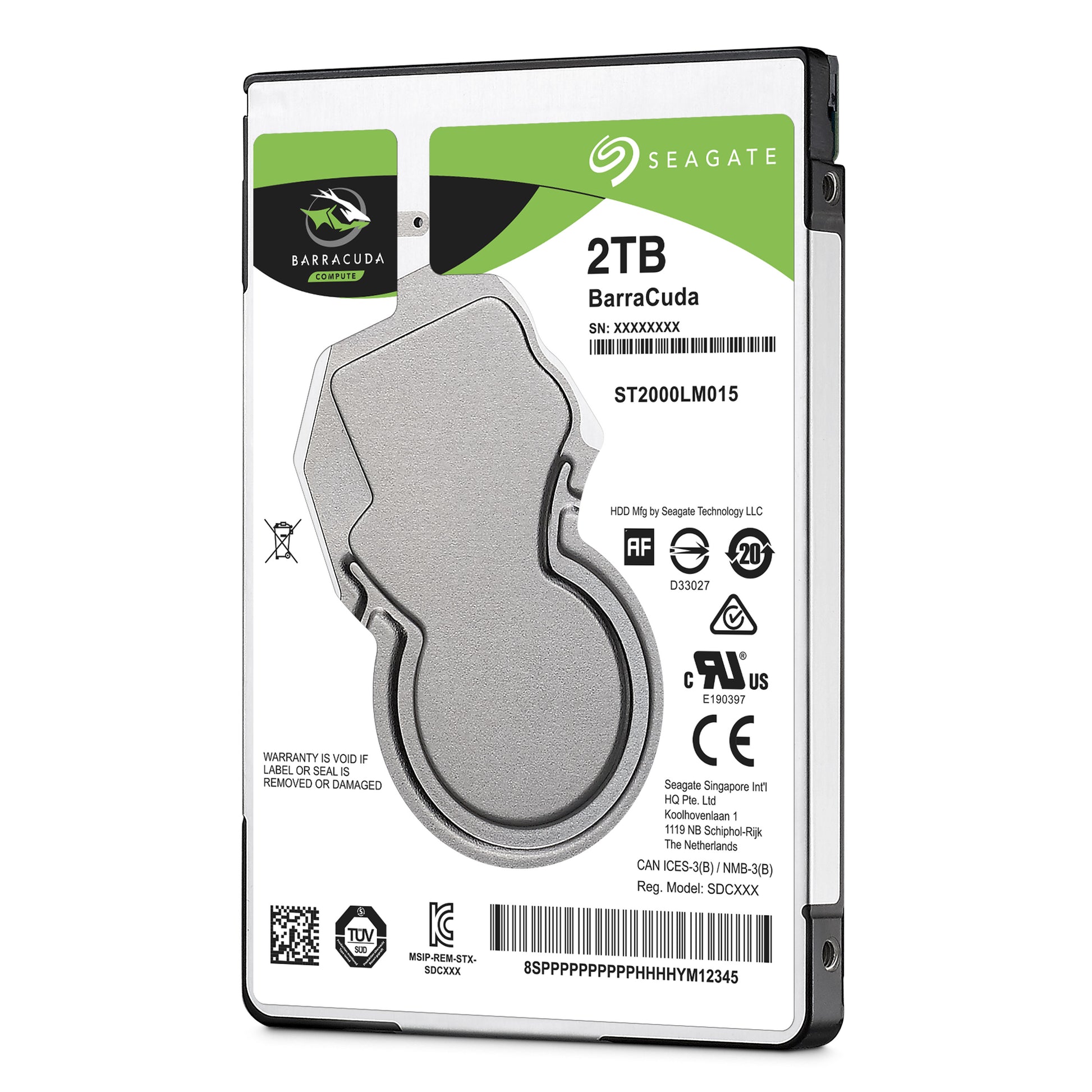 Seagate Barracuda 2,5" 7 mm – 2 TB, SATA III