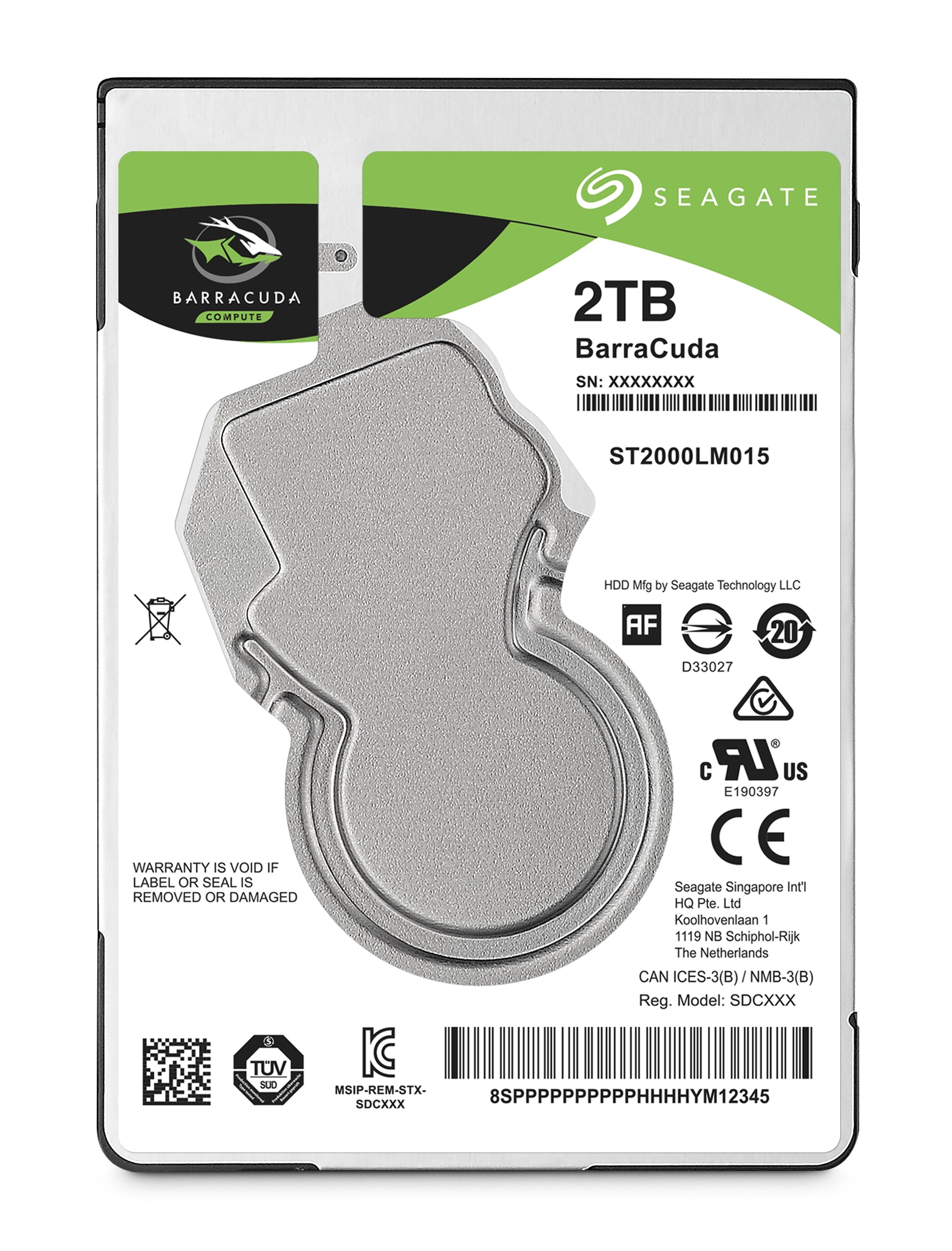 Seagate Barracuda 2,5" 7 mm – 2 TB, SATA III