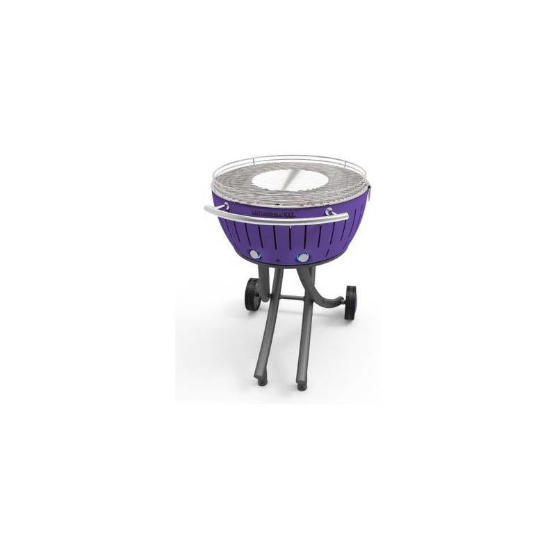 LotusGrill Gartengrill XXL – 57,6 cm Grillrost, Holzkohle – Pflaumenlila