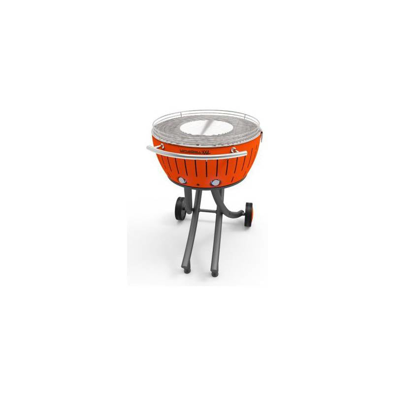 LotusGrill Gartengrill XXL – Grillfläche 57,6 cm, Holzkohle – Orange