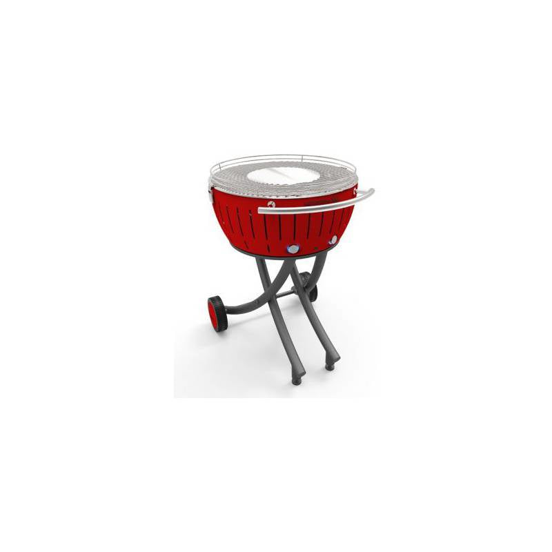 LotusGrill Gartengrill XXL – 57,6 cm Grillfläche, 7,2 kg – Rot