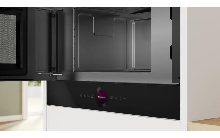 Bosch Einbau-Mikrowelle BFL7221B1 – 21 l, Inverter, 900 W – Schwarz