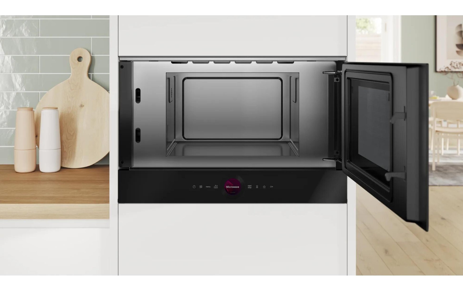 Bosch Einbau-Mikrowelle BFR7221B1 – 21 l, 900 W – schwarz