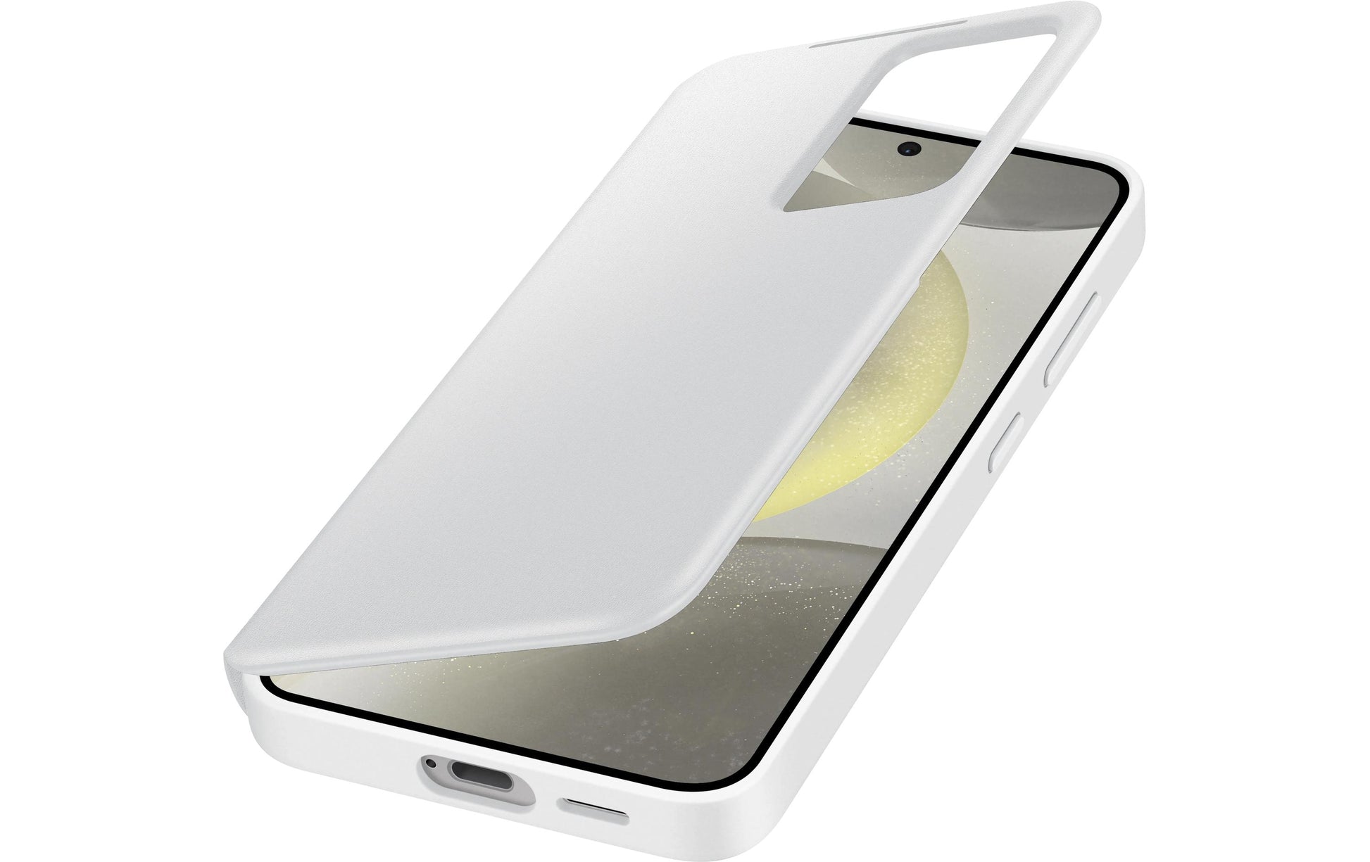 Samsung Booklet-Hülle – für Samsung Galaxy S24 – weiss – mit Kartenfach