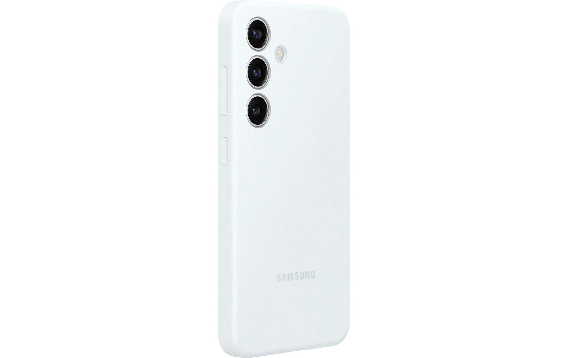 Samsung Backcover – für Samsung Galaxy S24, Silikon, Weiss, kratzresistent