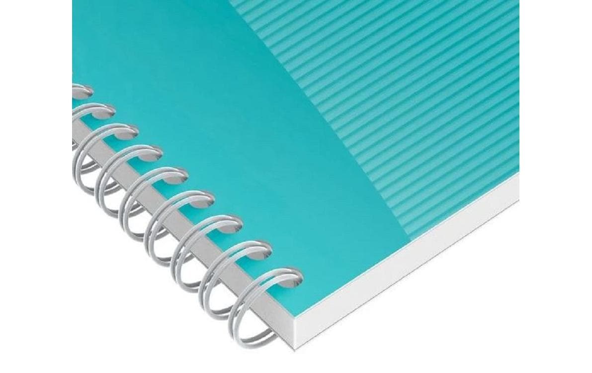 Elba Oxford Notizblock – 141 × 246 mm – 5 mm liniert – 115 Blatt – Spiralbindung, grün