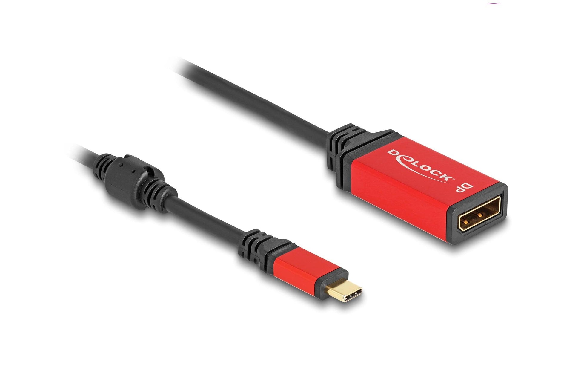 DeLOCK USB-C zu DisplayPort Adapter – 8K (7680 × 4320) @ 30 Hz, 0,2 m, DisplayPort 1.4, HDR10