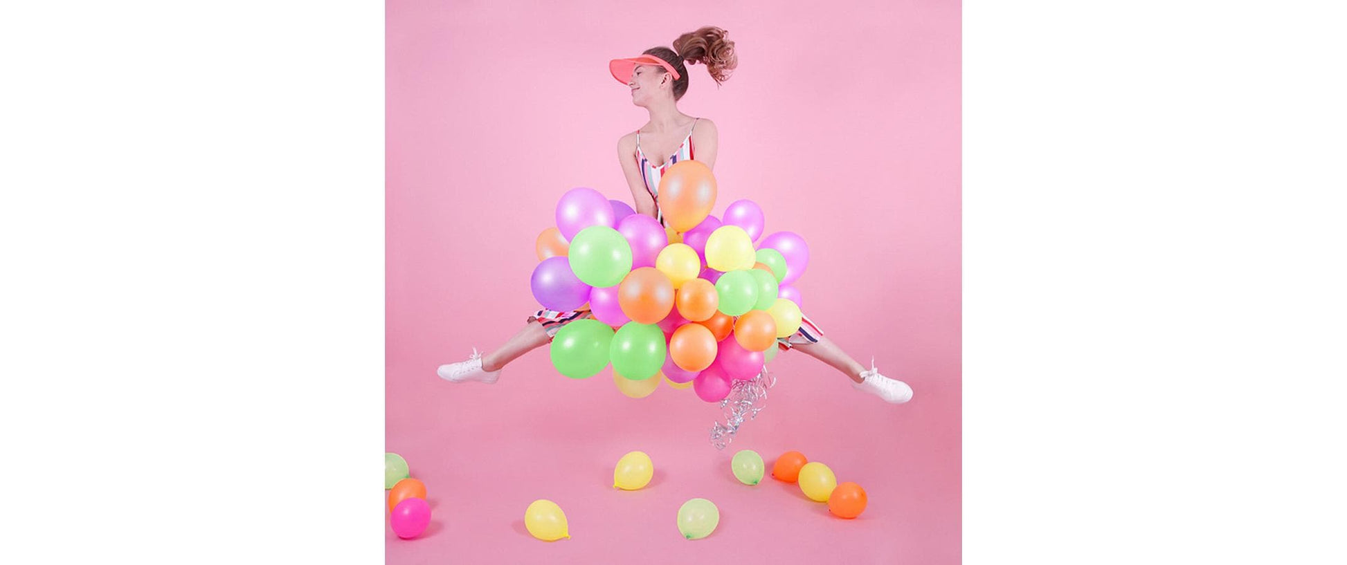 PartyDeco Luftballons Uni Neon – mehrfarbig – Ø 25 cm – Latex – 10 Stk