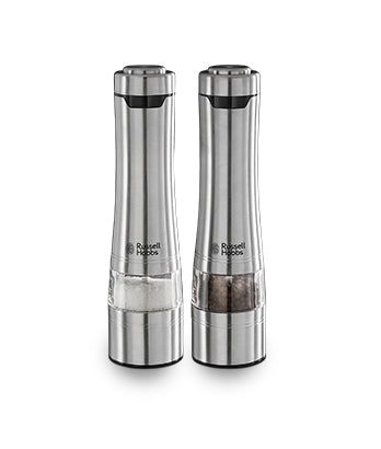Russell Hobbs Salz- und Pfeffermühle 23,3 cm, Edelstahl, 2-teilig, Silber