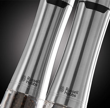 Russell Hobbs Salz- und Pfeffermühle 23,3 cm, Edelstahl, 2-teilig, Silber