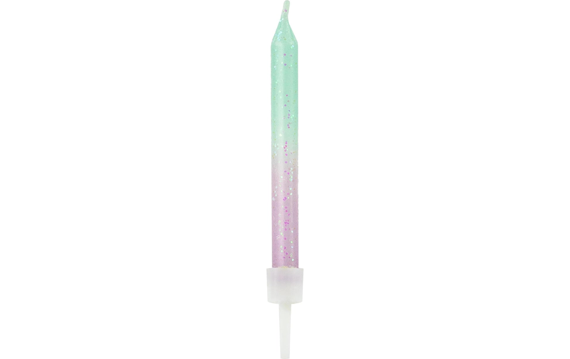 PartyDeco Geburtstagskerzen Meerjungfrau – Mint – 6 cm – 20 Stk