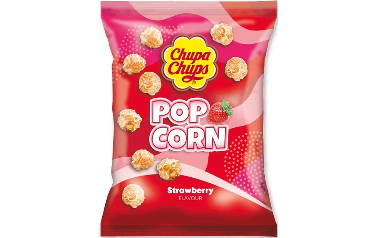 Chupa chups int. Chupa Chups Popcorn – Erdbeer – 90 g