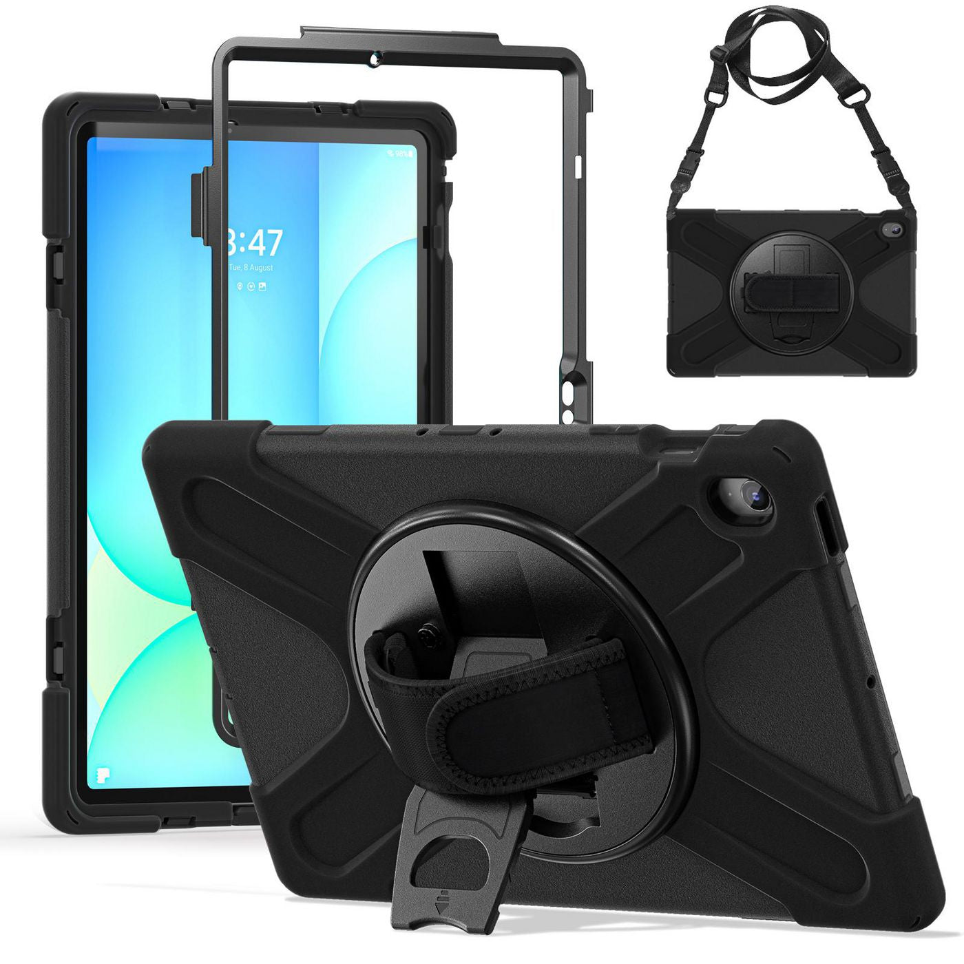 eSTUFF Panzerglas für Samsung Galaxy Tab S10 FE+ – Schwarz