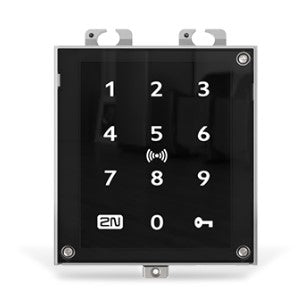 2N Access Unit 2.0 Touch – 108×45×131 mm, schwarz, IP54