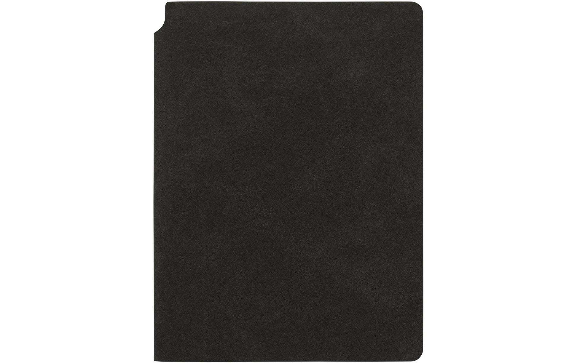 Kolma Smooth Notizbuch – A5 – liniert – 144 Blatt – 80 g/m² – Stiftschlaufe, Einstecktasche – schwarz