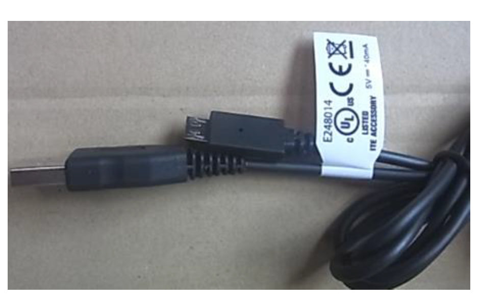 Zebra USB-Kabel – USB-A auf Micro-USB – 0,9 m – Schwarz