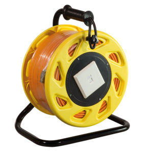 LogiLink CQ5090S Kabeltrommel – Cat6a S/FTP, 90 m, Orange, LSZH