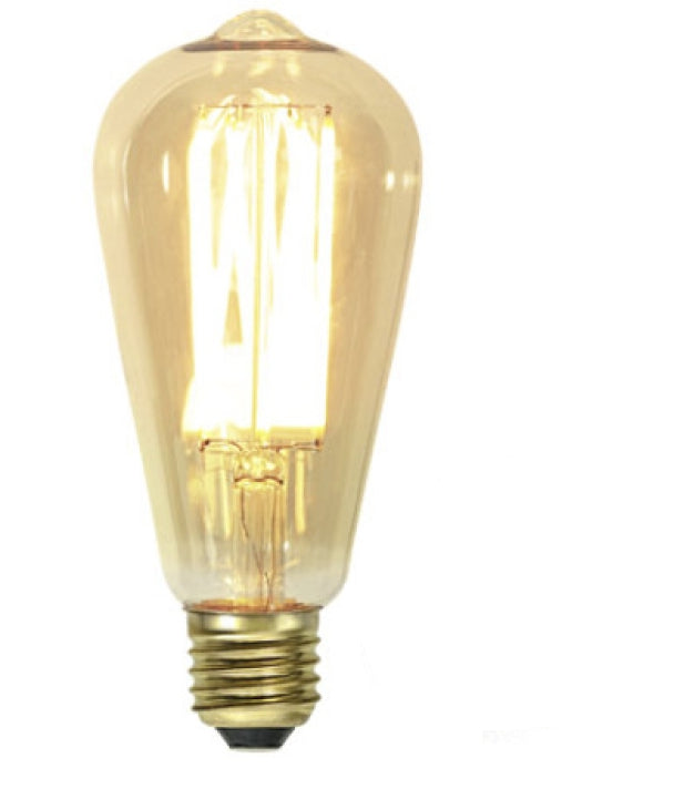 Star Trading Leuchtmittel E27 Tropfen – Warmweiss 1800 K, 240 lm, 3,7 W, dimmbar – 1 Stk., Gold – 354-70