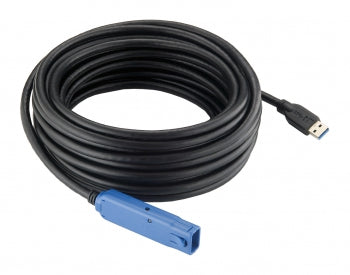 EXSYS USB-Kabel USB-A (Stecker)–USB-A (Buchse), USB 3.2 Gen 1, 10 m, aktiv – schwarz – für Windows, Mac