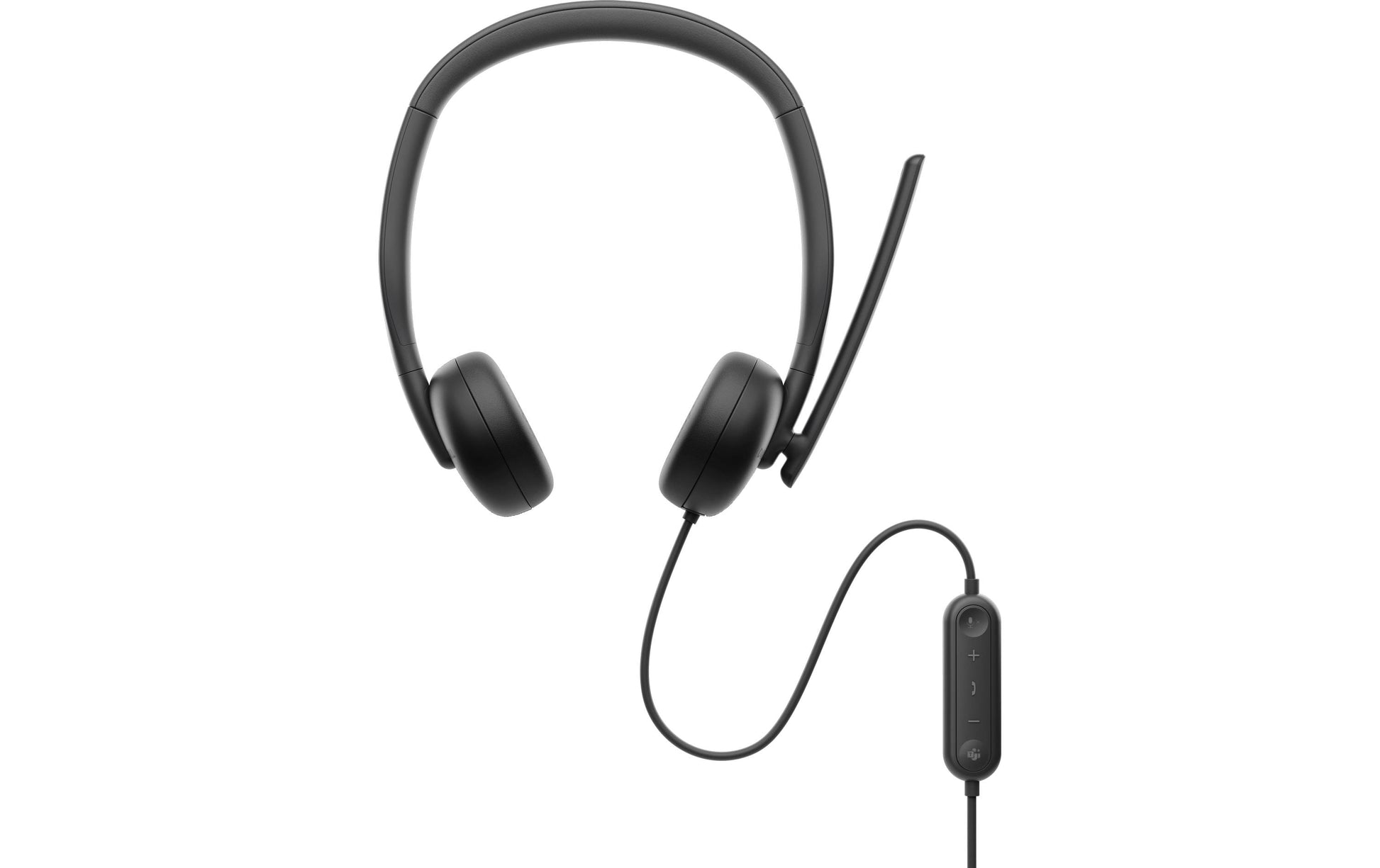 DELL WH3024 – Duo Headset – USB-C, Noise-Cancelling Mikrofon – für Microsoft Teams – schwarz