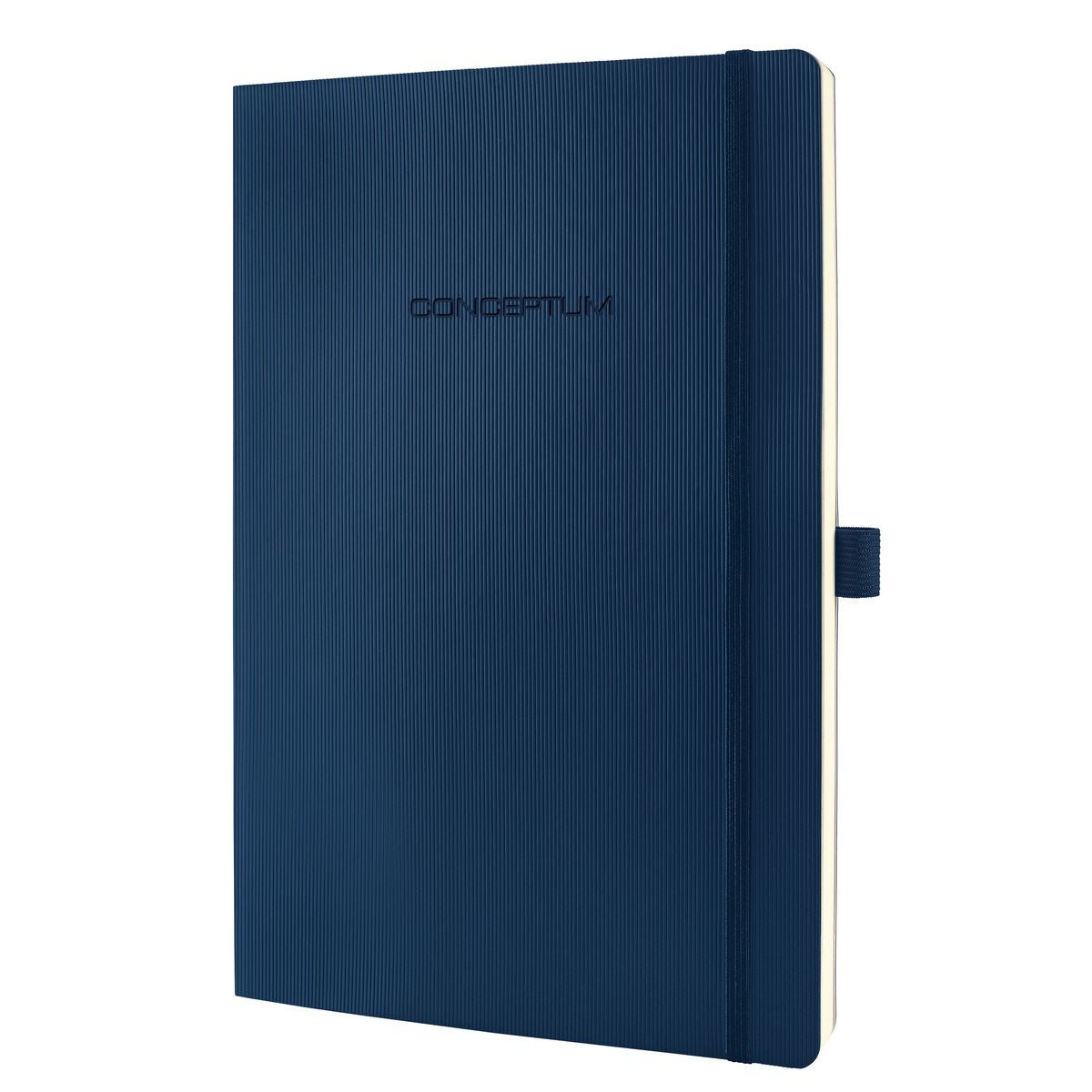 Sigel Notizbuch A4, kariert, Fadenheftung, 194 Seiten, 80 g/m² – Mitternachtsblau