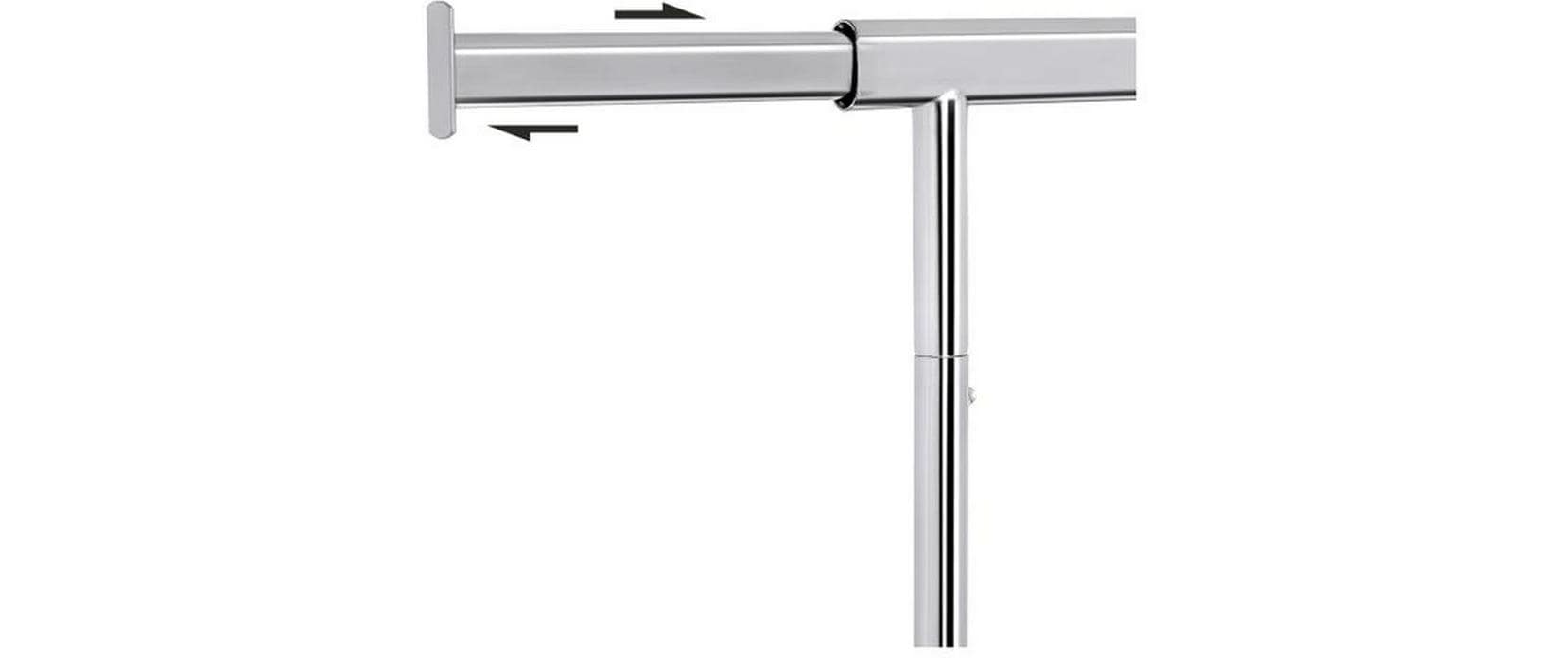 Songmics Garderobenständer – Eisen – Silber – 1'600 mm