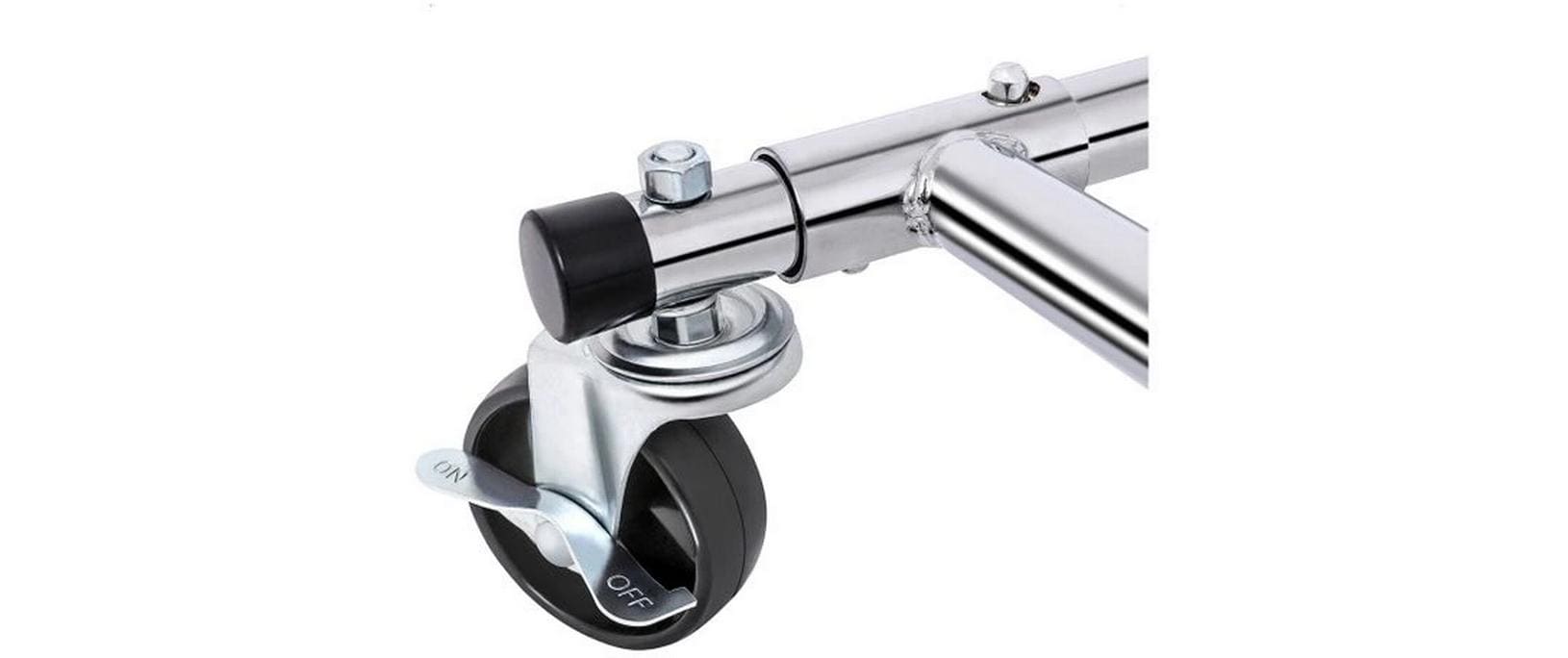 Songmics Garderobenständer – Eisen – Silber – 1'600 mm