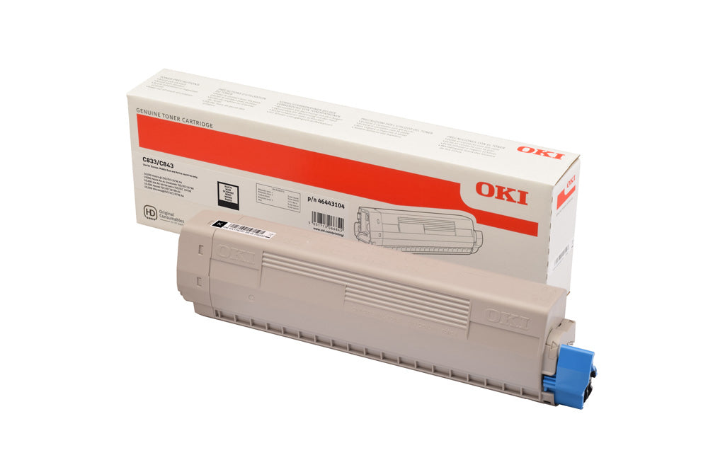 OKI Toner 46443104 – schwarz, 10000 Seiten – für OKI C823dn/C823n/C833dn und andere