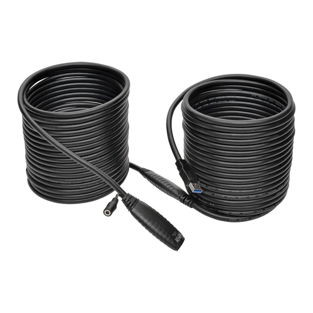 Tripp Lite USB-A Verlängerungskabel (Stecker auf Buchse) – USB 3.2 Gen 1 (5 Gbit/s) – 15 m – Schwarz