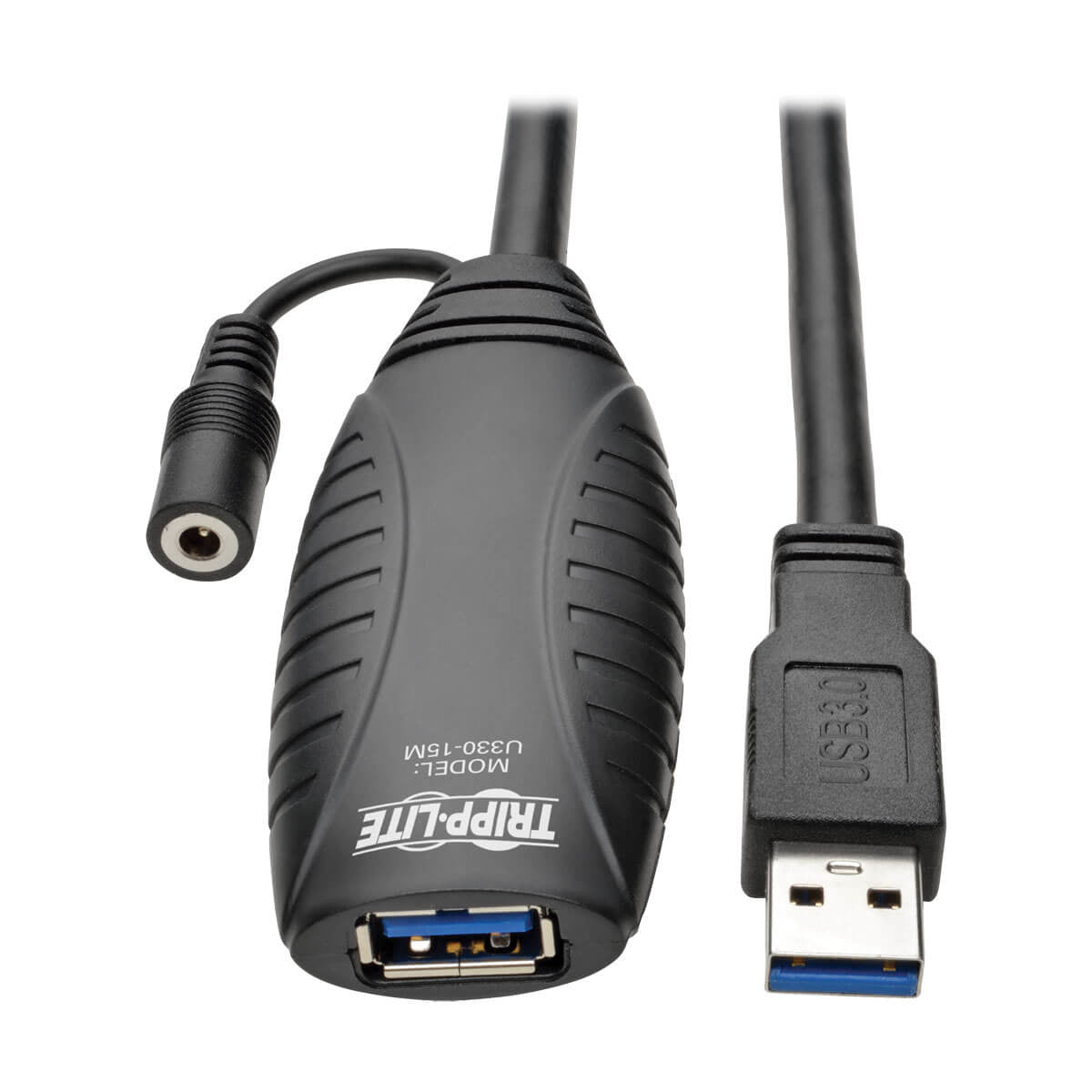 Tripp Lite USB-A Verlängerungskabel (Stecker auf Buchse) – USB 3.2 Gen 1 (5 Gbit/s) – 15 m – Schwarz