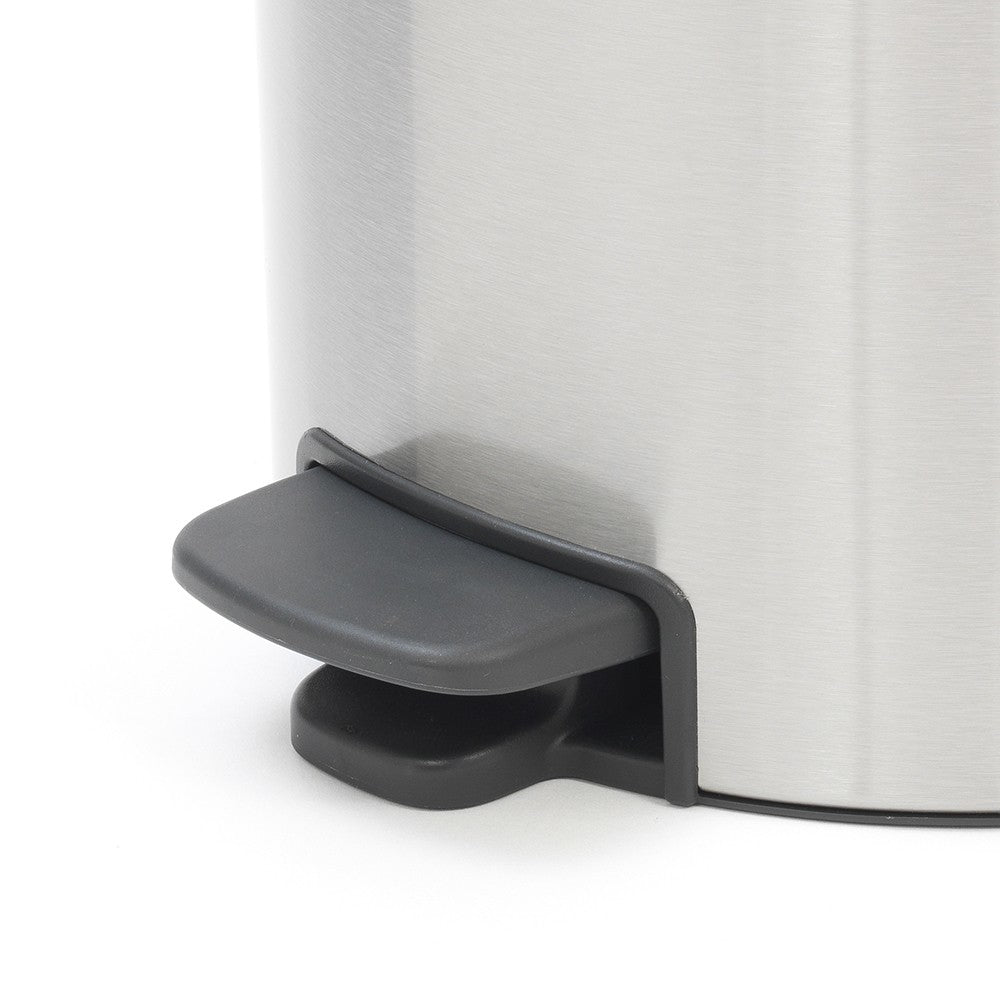 Brabantia NewIcon Papierkorb – 20 l – Edelstahl, silber matt – Ø 290 × H 467 mm