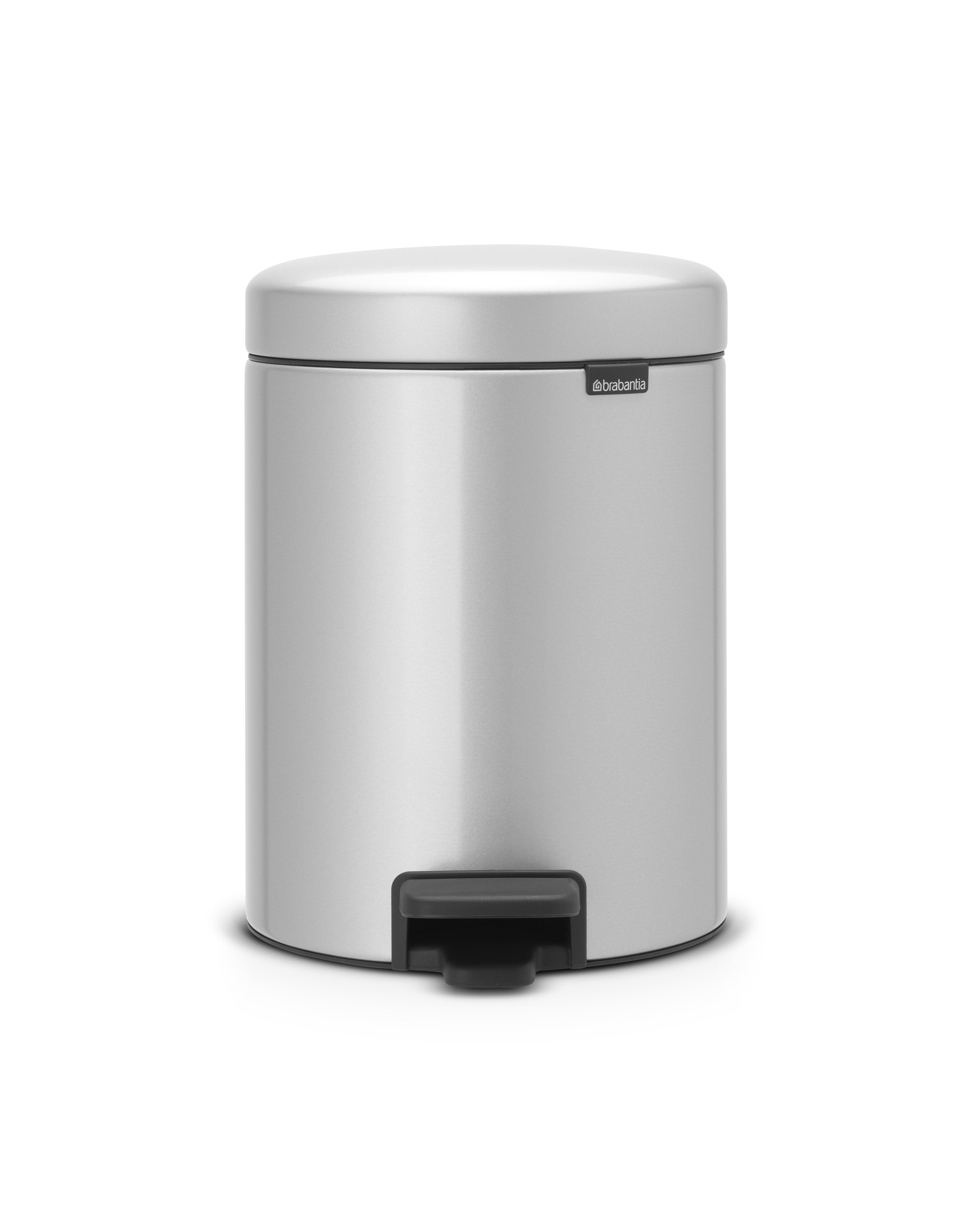 Brabantia newIcon Treteimer – 5 l – Edelstahl, rund – Soft-Close