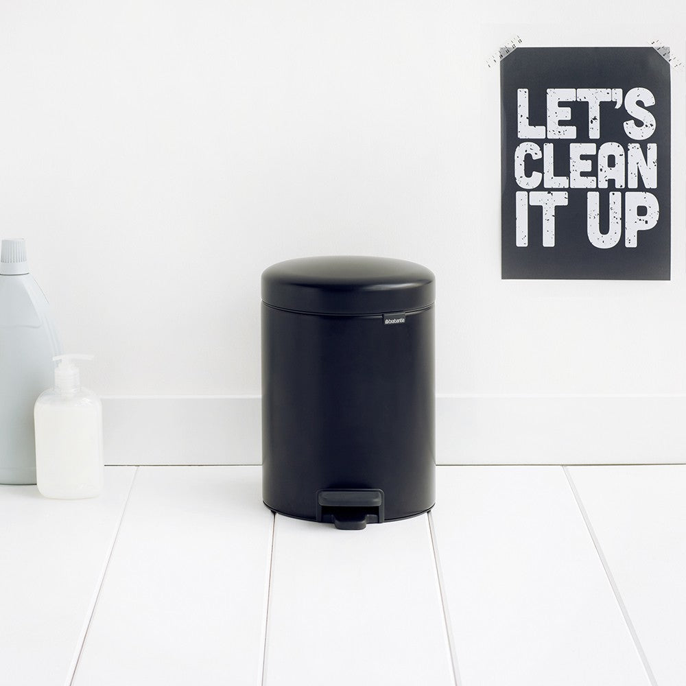 Brabantia NewIcon Papierkorb – 5 l – Edelstahl – Ø 206 × H 291 mm