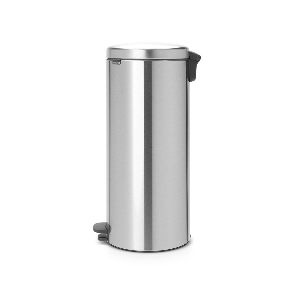 Brabantia NewIcon Treteimer – 30 l – Edelstahl, rund – Soft-Close, Anti-Rutsch-Basis