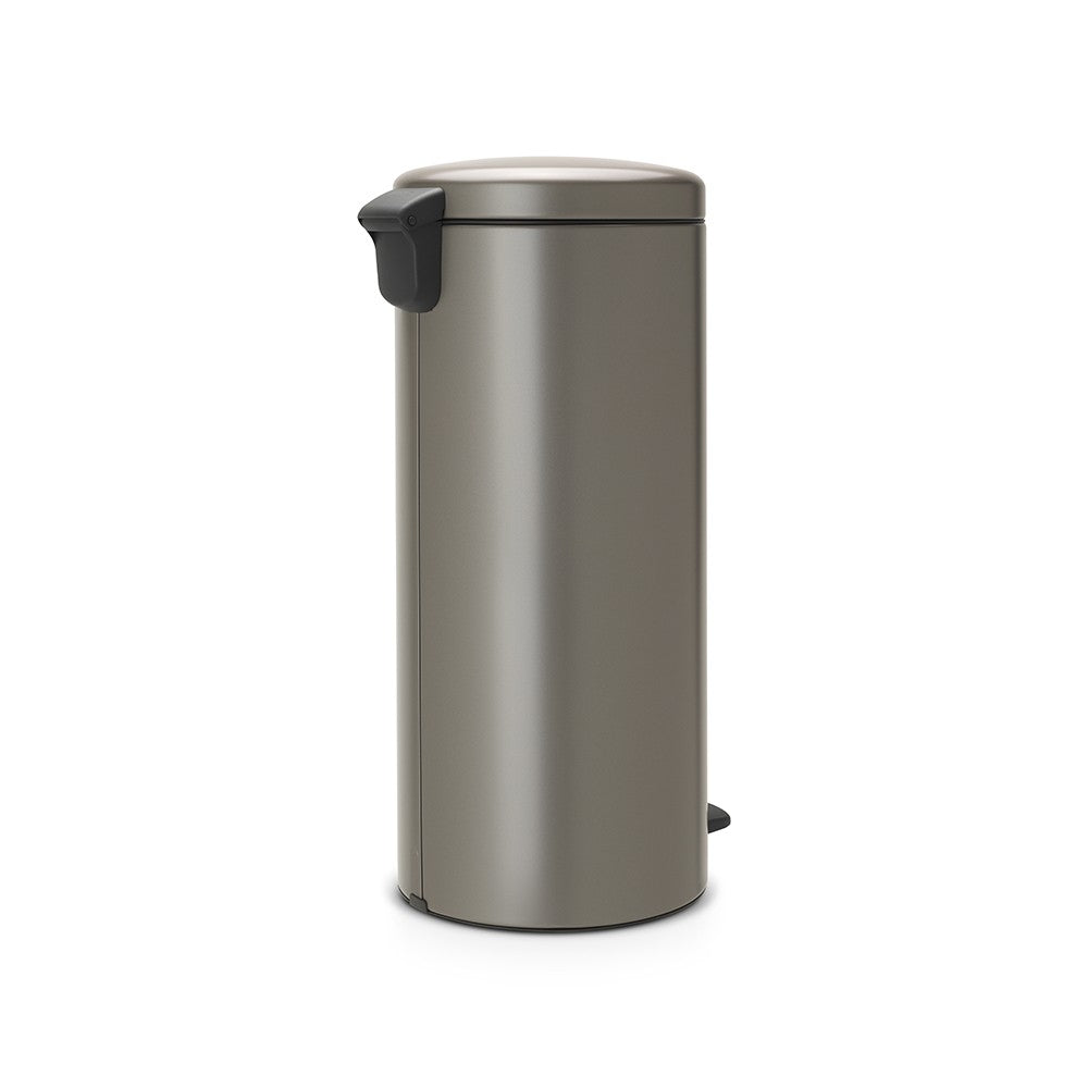 Brabantia NewIcon Papierkorb – 30 l – mit Deckel, Platin – Soft-Close, Geruchsdicht