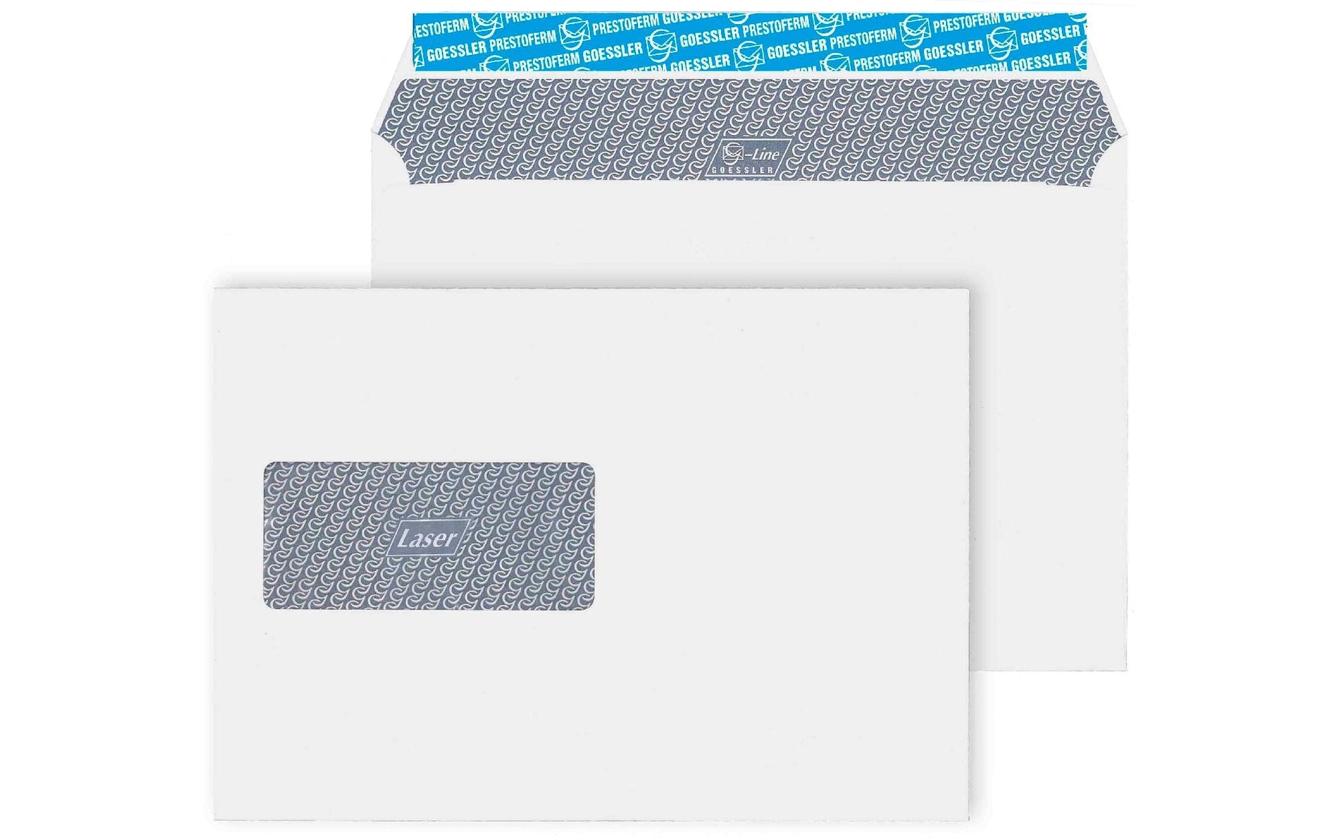 Goessler Couvert C5, Fenster links, Selbstklebend, Weiss, 100 g/m², Fensterfolie lasertauglich – 500 Stk.