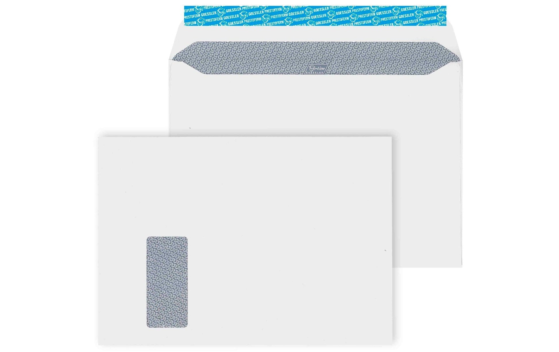 Goessler Couvert C4, mit Fenster, haftklebend, weiss, 120 g/m² – 250 Stk.
