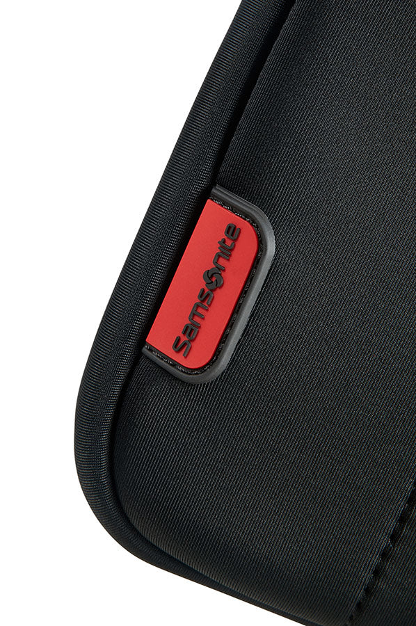 Samsonite Airglow Notebook-Schutzhülle – für Notebooks bis 14,1", 4 l, Neopren/Polyester, Schwarz/Rot