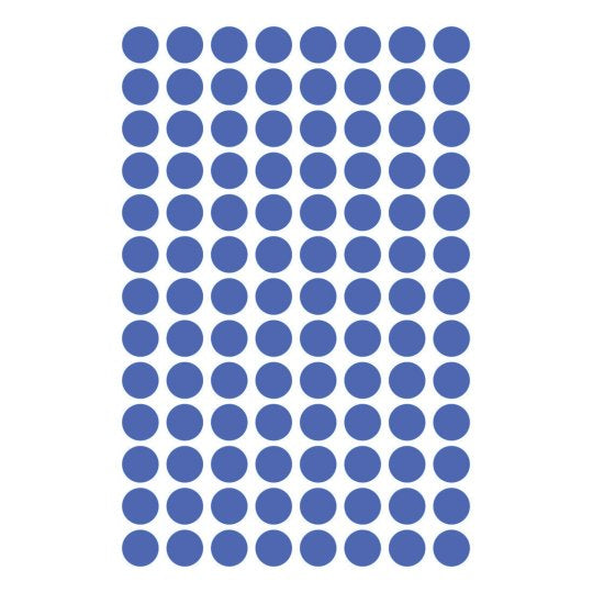 Avery Zweckform Klebepunkte – Ø 8 mm, wiederablösbar, blau, 4 Blatt (416 Stk.)