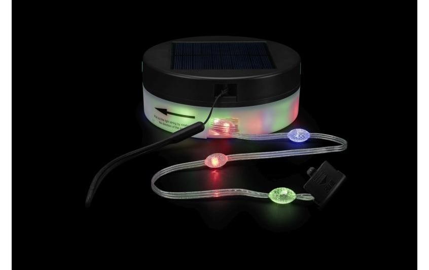 STT Lichterkette Motion Light – 5 m – Mehrfarbig – Akku & Solar – Starterset – Grün – Kunststoff