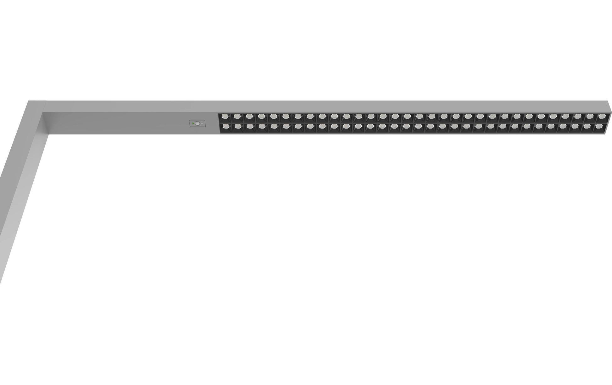 Hybriqs Stehleuchte Hybrid Light Four HCL – 202,8 cm, 13'500 lm, 100 W, 2700–5000 K, dimmbar, silber, Touch