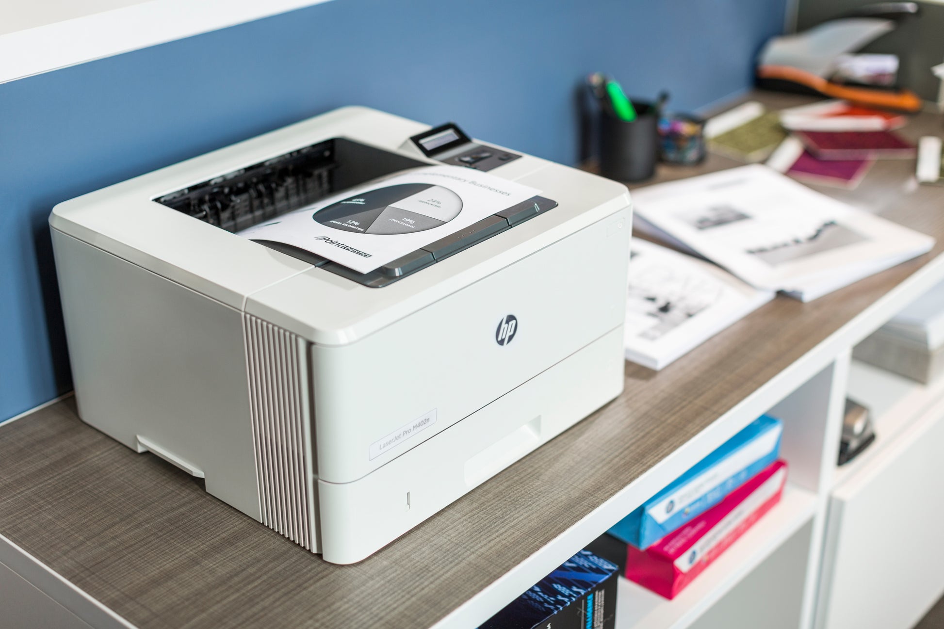 HP LaserJet Pro M402dn – Schwarz-Weiss, A4, Duplex, LAN, USB, 38 Seiten pro Minute, AirPrint, Mopria
