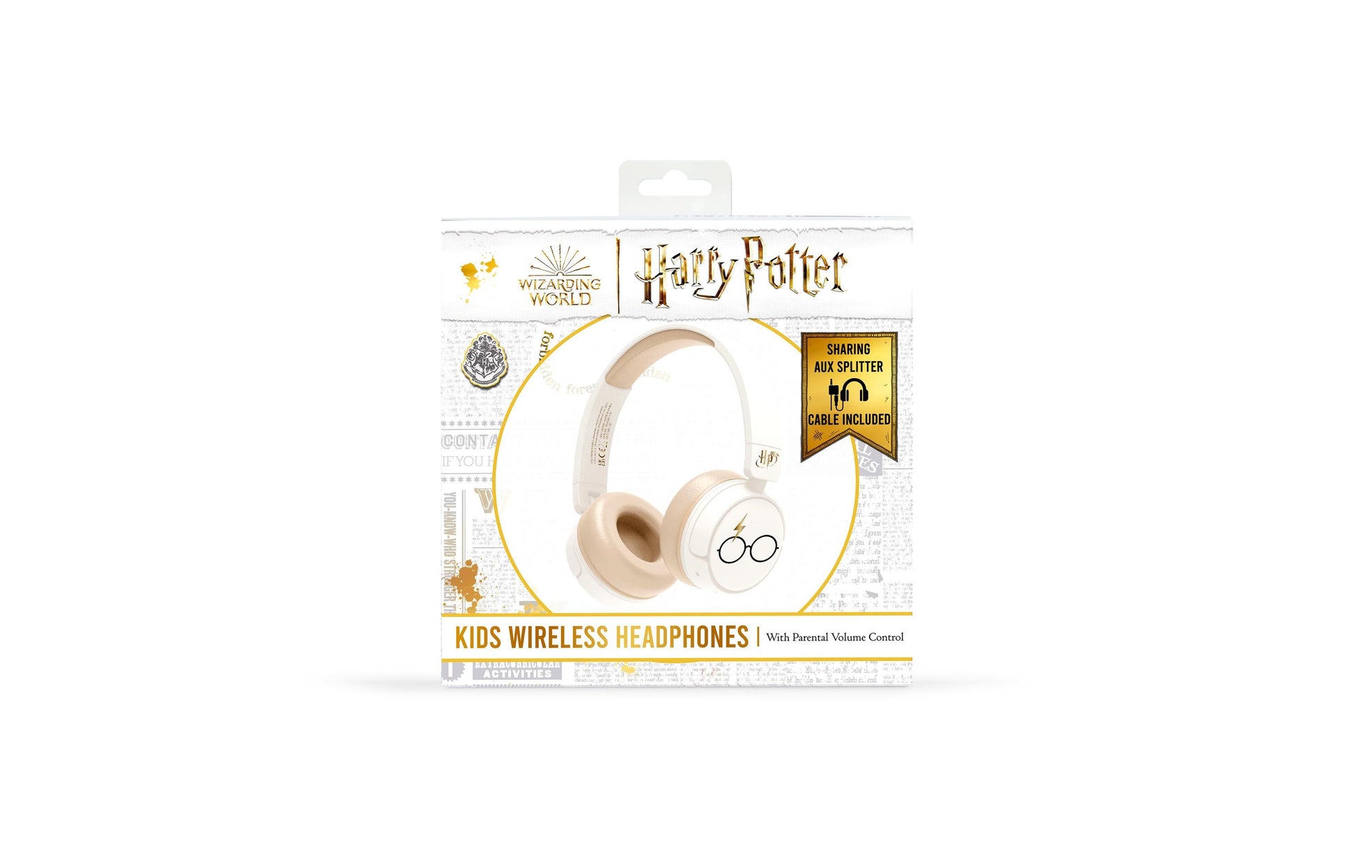 OTL Technologies Harry Potter Cream Kinderkopfhörer – On-Ear, Stereo, Kabel + BT, Rosa/Blau, BT 5.1